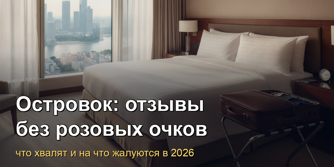 Островок отзывы, сентябрь 2026: что пишут о сервисе бронирования и какие промокоды живы