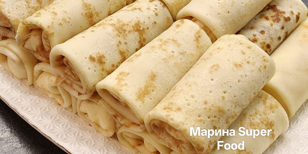 Нежные и очень сочные блинчики с творогом