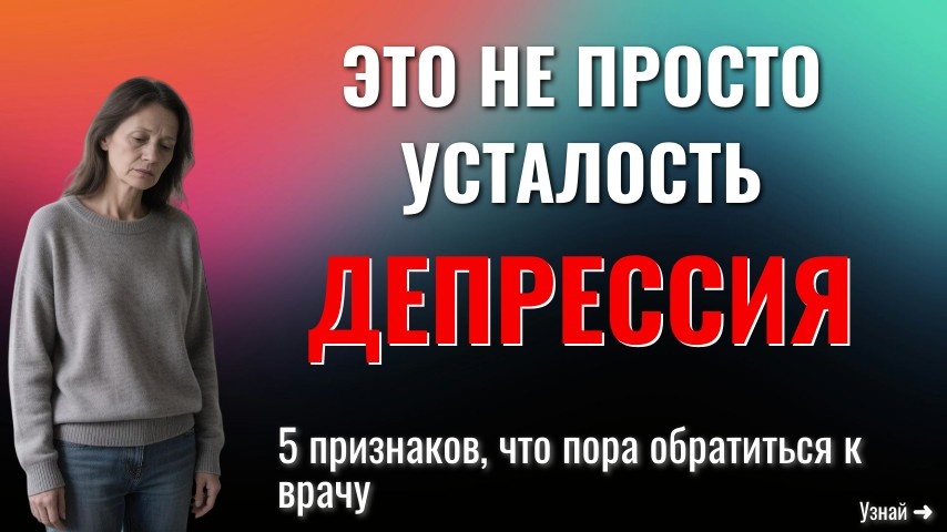 Признаки депрессии у взрослого человека: когда пора бить тревогу