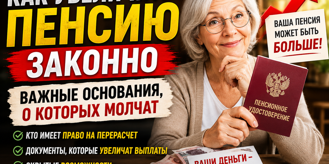 СФР может недоплачивать пенсию: проверьте эти 4 случая