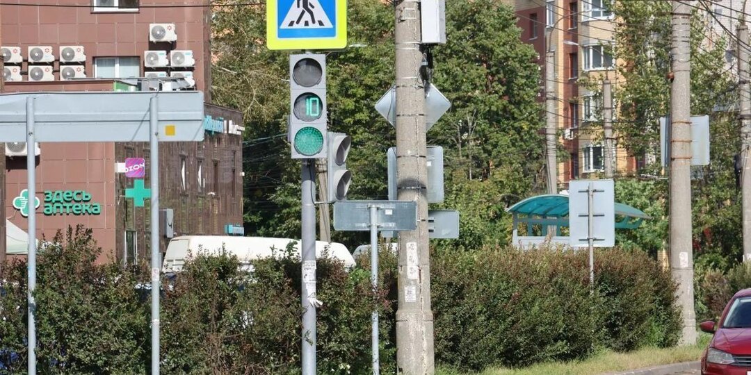 В Рязани на перекрёстке ввели новый светофор