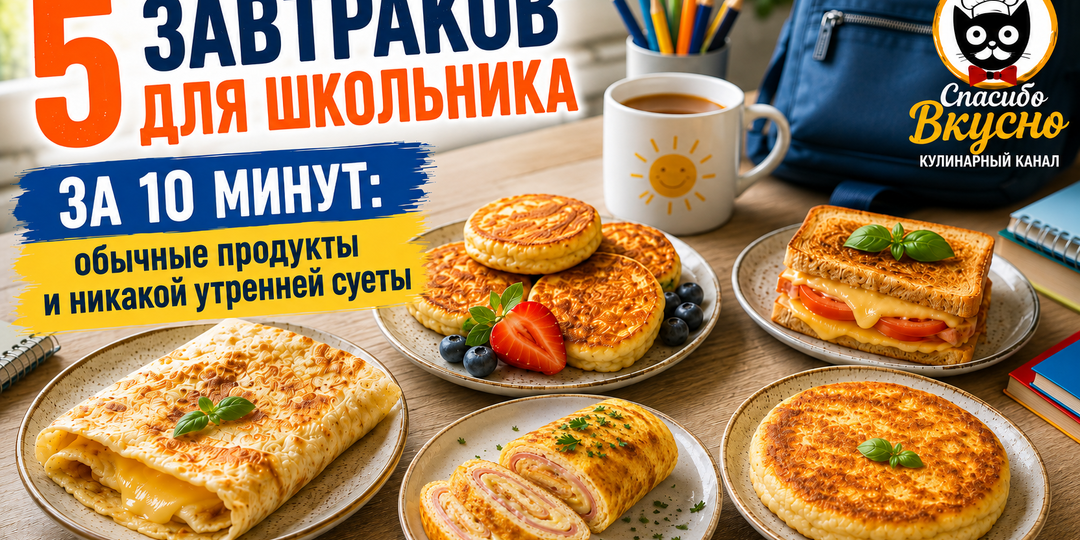 5 завтраков за 10 минут: когда утром некогда, а бутерброды уже надоели