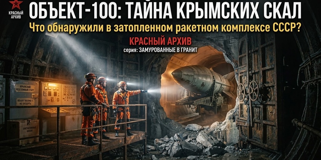 Штольня «Объект 100» в крымских скалах. Что нашли спелеологи в затопленном ракетном комплексе?