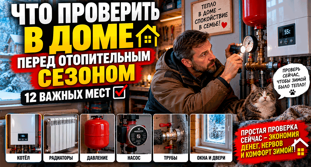 Что проверить в доме перед отопительным сезоном – 12 мест, которые лучше осмотреть до первого мороза