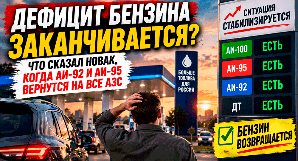 Дефицит бензина заканчивается? Новак заявил о стабилизации – когда АИ-92 и АИ-95 вернутся на все АЗС