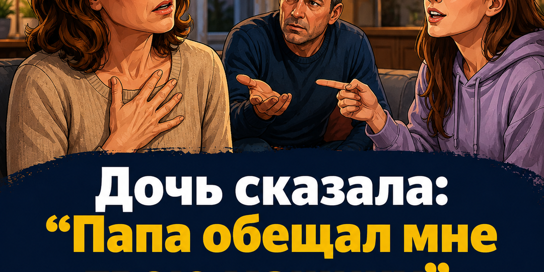 🚗 Дочь сказала: "Папа обещал мне твою машину". Муж даже не спросил, готова ли я её отдавать