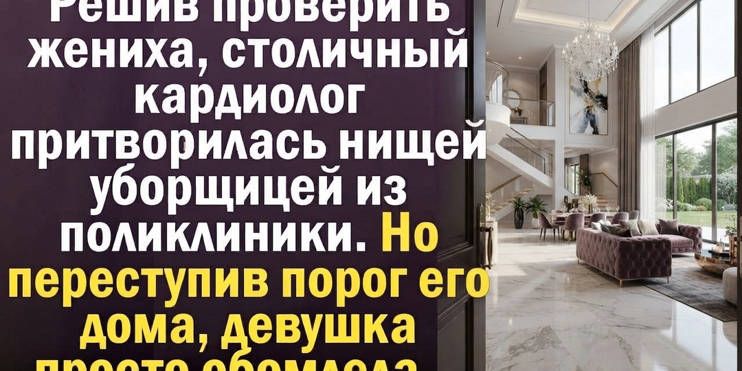 «Я думала, он меня любит, пока не увидела его с другой стороны»: кардиолог пришла к жениху в образе уборщицы и узнала то, чего не ожидала