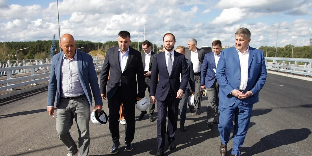 Виталий Королев и Роман Новиков проинспектировали строительство Западного моста