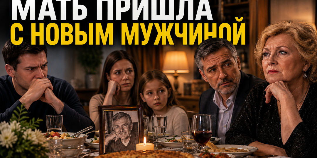 Сын собрал семью в память об отце. Мать привела нового мужчину