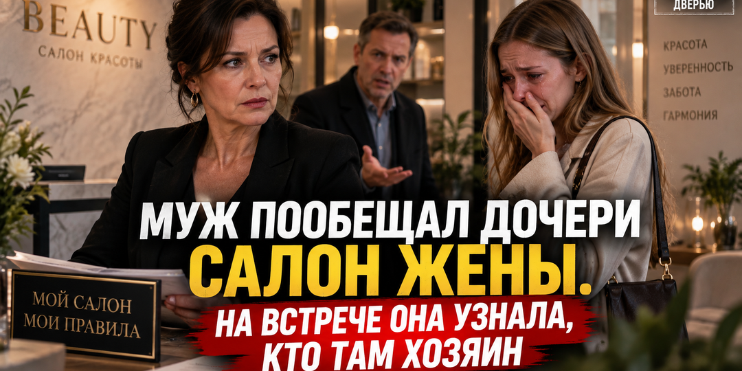 Муж пообещал дочери салон жены. На встрече она узнала, кто там хозяин