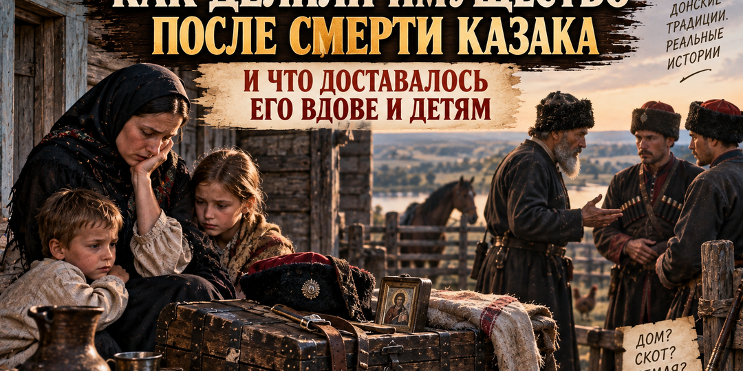 Кому доставался дом погибшего казака и могла ли его вдова остаться ни с чем.