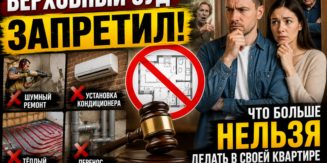 Мой дом — моя крепость? Верховный суд установил новые ограничения для собственников квартир