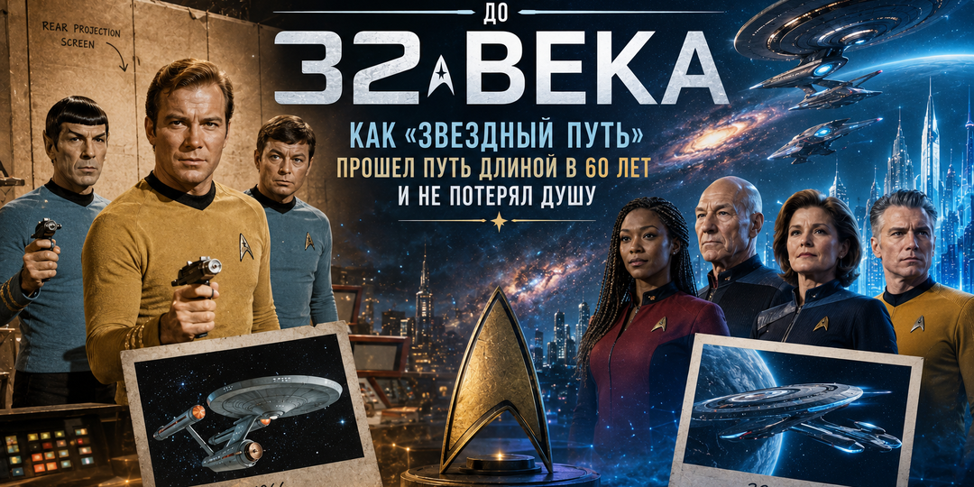 От картонных декораций до 32 века: как «Звездный путь» прошел путь длиной в 60 лет и не потерял душу