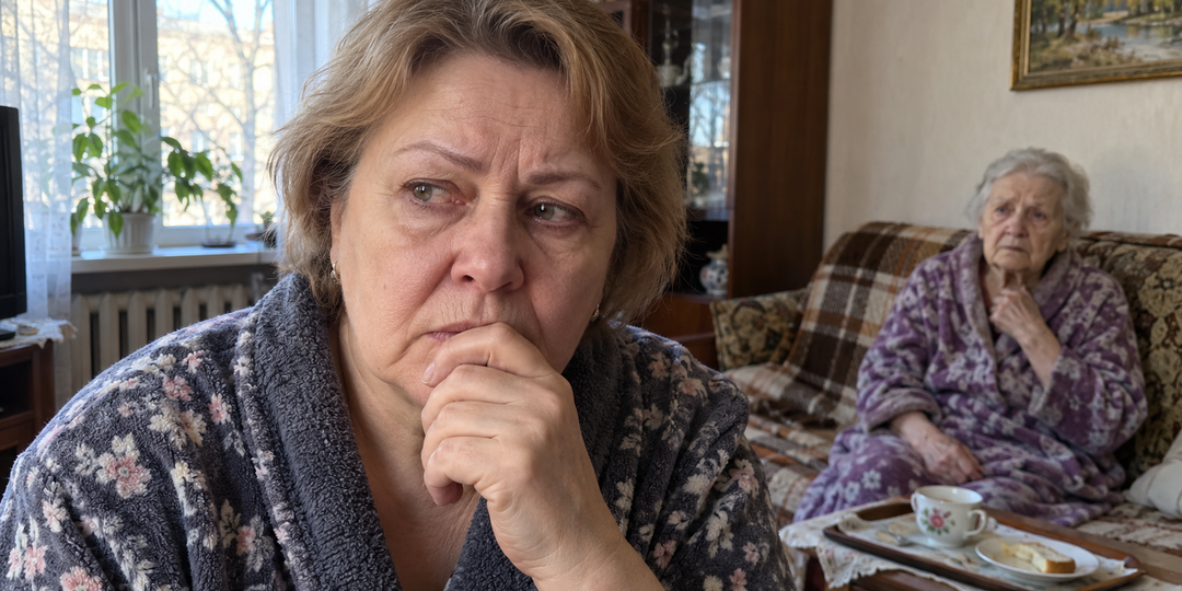 Сестра оставляла маму одну по ночам. А чтобы та молчала, пугала её домом престарелых