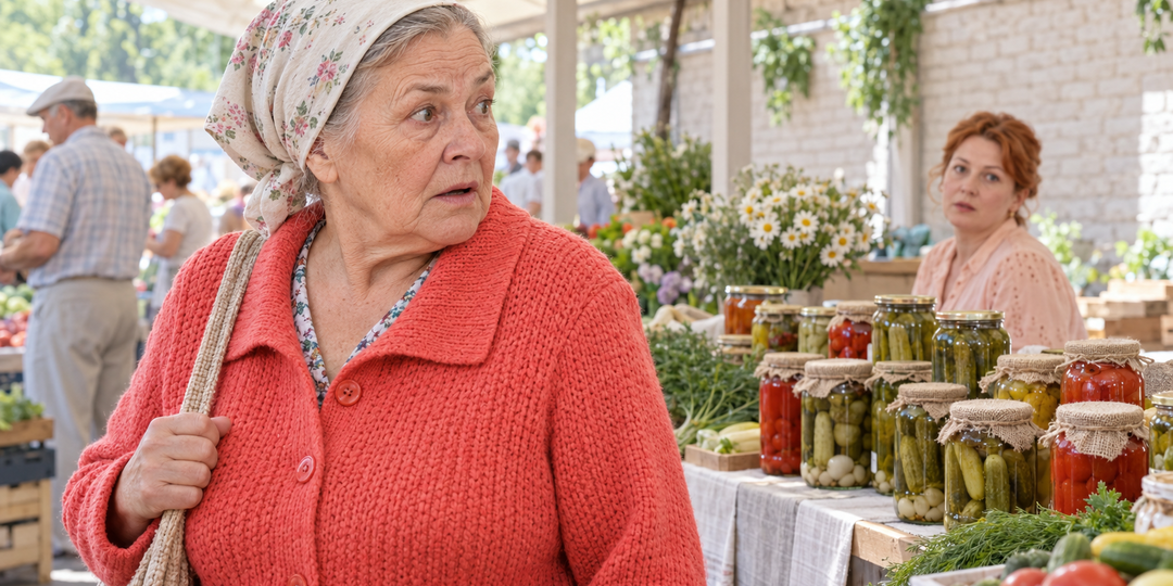 Придя на рынок, я застыла у прилавка: на нем стояли ее соленья, а рядом сидела родная дочь