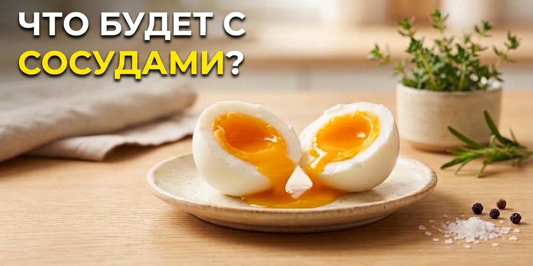 Что будет с сосудами от 2 яиц в день