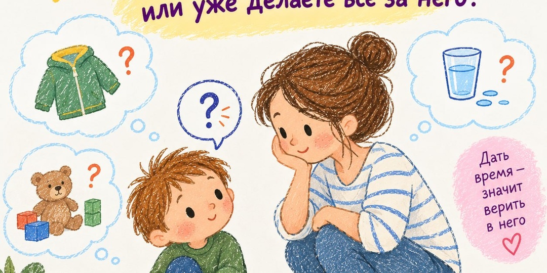 ❓ Проверьте себя: вы помогаете ребёнку или уже делаете всё за него