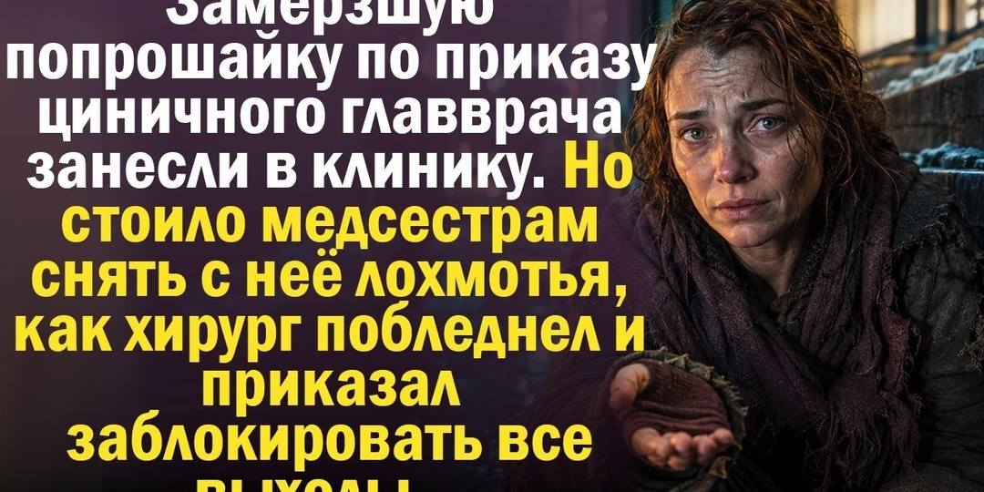 "Попрошайку занесли в клинику. Врач снял одежду с пациентки и отдал приказ изолировать отделение": что он обнаружил и к чему привела