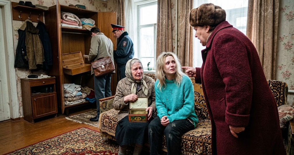 — Где деньги, змея подколодная? Куда дела похоронные? Признавайся, пока полиция в наручники не заковала!