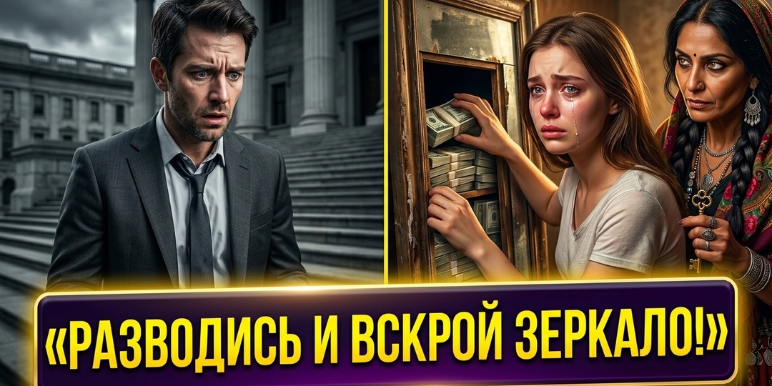 Разводись, а дома вскрой зеркало!" — шепнула цыганка у суда. Через час бывший муж пожалел о каждом своем слове