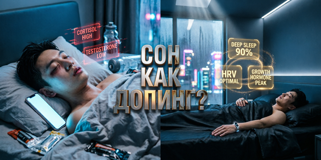 🦾Ты теряешь 30% тестостерона каждую ночь. Как взломать сон за 5000₽ и расти без «химии»