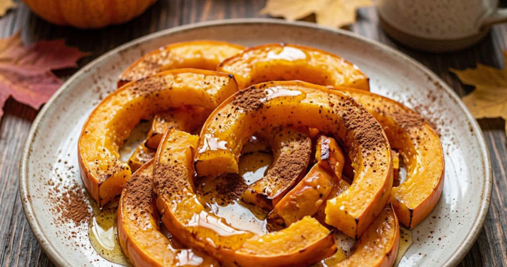 🎃 Тыква запечённая в духовке с мёдом и корицей — простой осенний рецепт за 30 минут