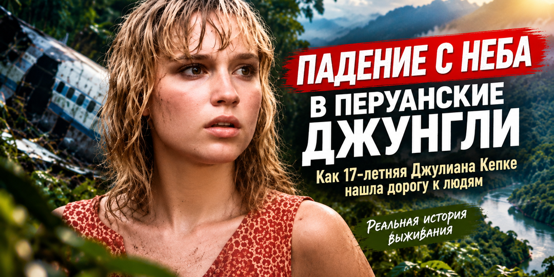 Падение с неба в перуанские джунгли: как 17-летняя Джулиана Кепке нашла дорогу к людям