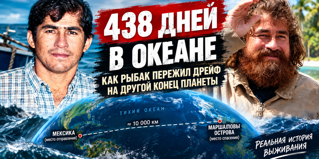 438 дней в Тихом океане: как Хосе Сальвадор Альваренга пережил дрейф через океан