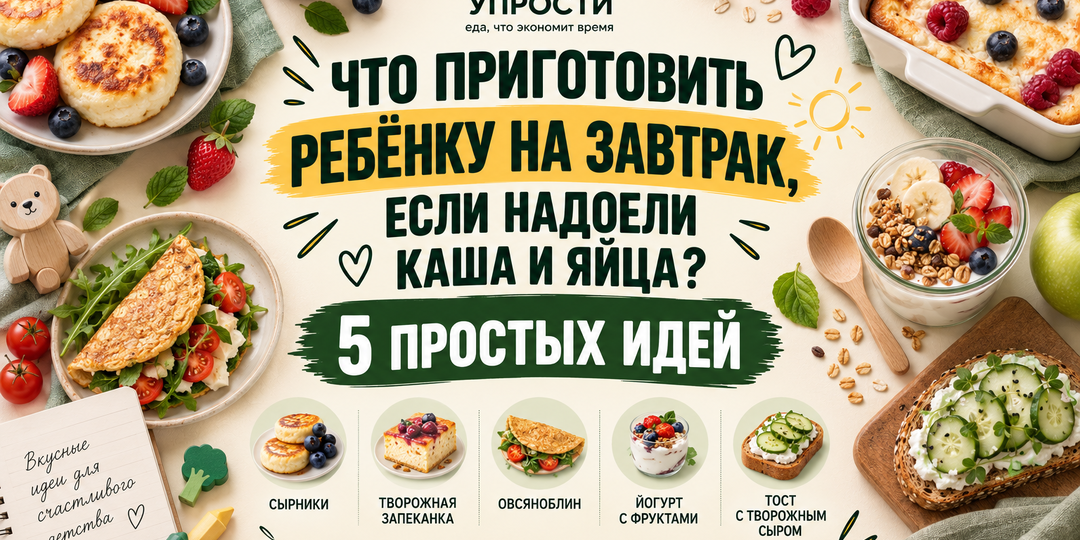 Что приготовить ребёнку на завтрак, если надоели каша и яйца: 5 простых идей