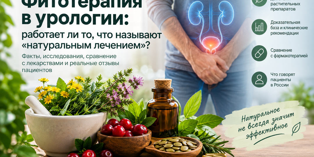 Фитотерапия в урологии: работает ли то, что называют «натуральным лечением»?