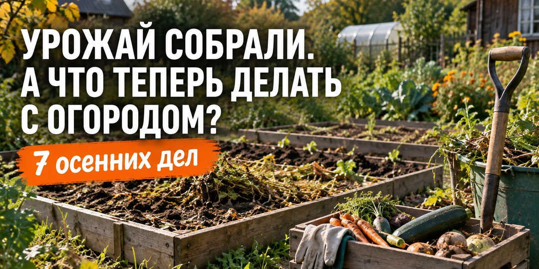 Урожай собрали. А что теперь делать с огородом? 7 дел, с которыми стоит разобраться осенью
