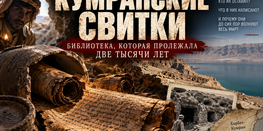 КУМРАНСКИЕ СВИТКИ: БИБЛИОТЕКА, КОТОРАЯ ПРОЛЕЖАЛА В ПЕЩЕРАХ ДВЕ ТЫСЯЧИ ЛЕТ