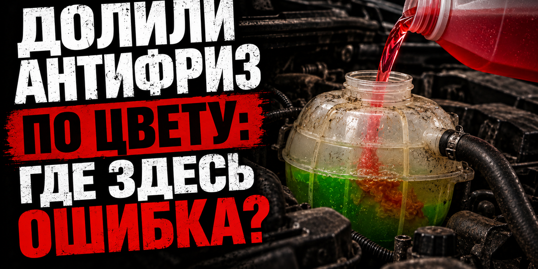 Долили антифриз по цвету: где здесь ошибка?