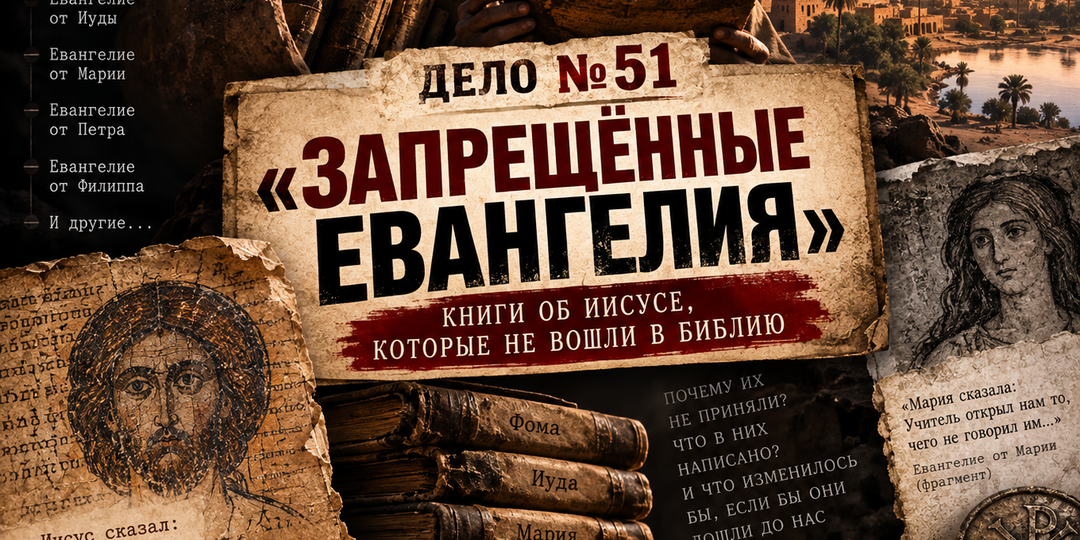 «ЗАПРЕЩЁННЫЕ ЕВАНГЕЛИЯ»: ТЕКСТЫ, КОТОРЫЕ НЕ ВОШЛИ В БИБЛИЮ