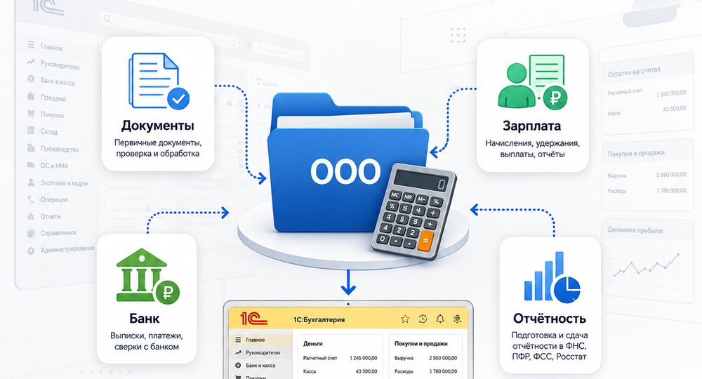 Бухгалтерия для ООО: что передать на аутсорсинг