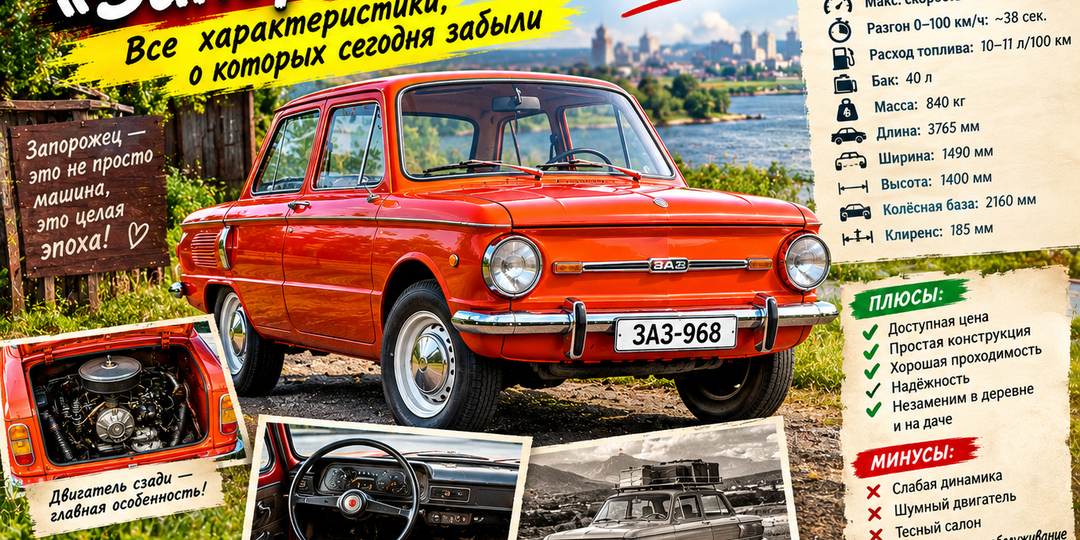 ЗАЗ-968: все характеристики, о которых сегодня забыли
