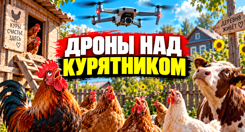 Дроны над курятником с 1 октября – будут ли считать кур, следить за забоем и проверять деревенские подворья