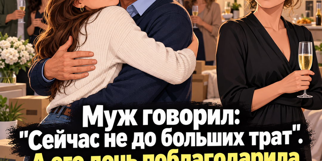 💸 Муж полгода говорил: "Сейчас не до больших трат". На новоселье его дочь поблагодарила нас за 600 тысяч