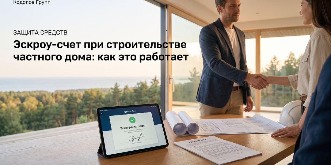 Эскроу-счет при строительстве частного дома: как это работает и защищает заказчика