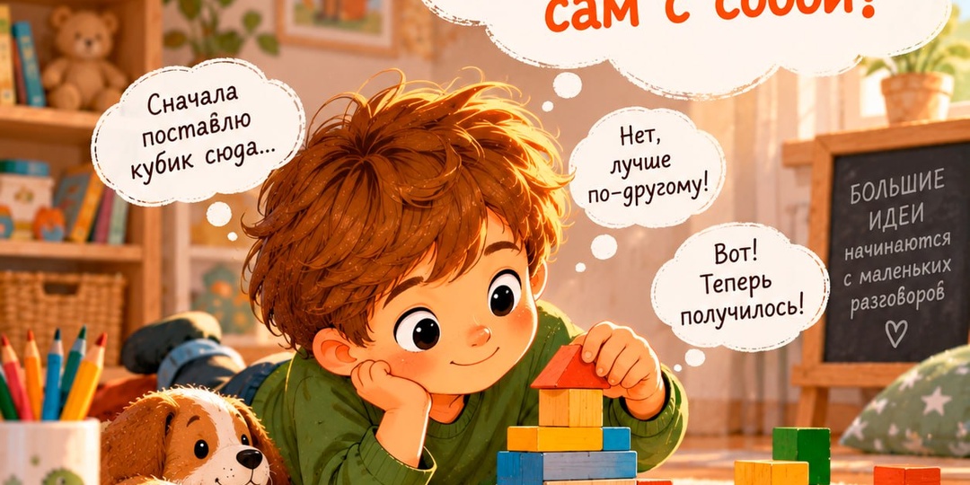 Это полезно: почему ребёнок разговаривает сам с собой