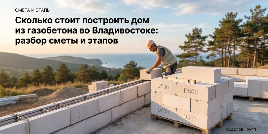 Сколько стоит построить дом из газобетона во Владивостоке