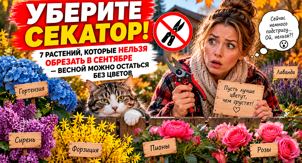 Уберите секатор – 7 растений, которые нельзя обрезать в сентябре – весной можно остаться без цветов