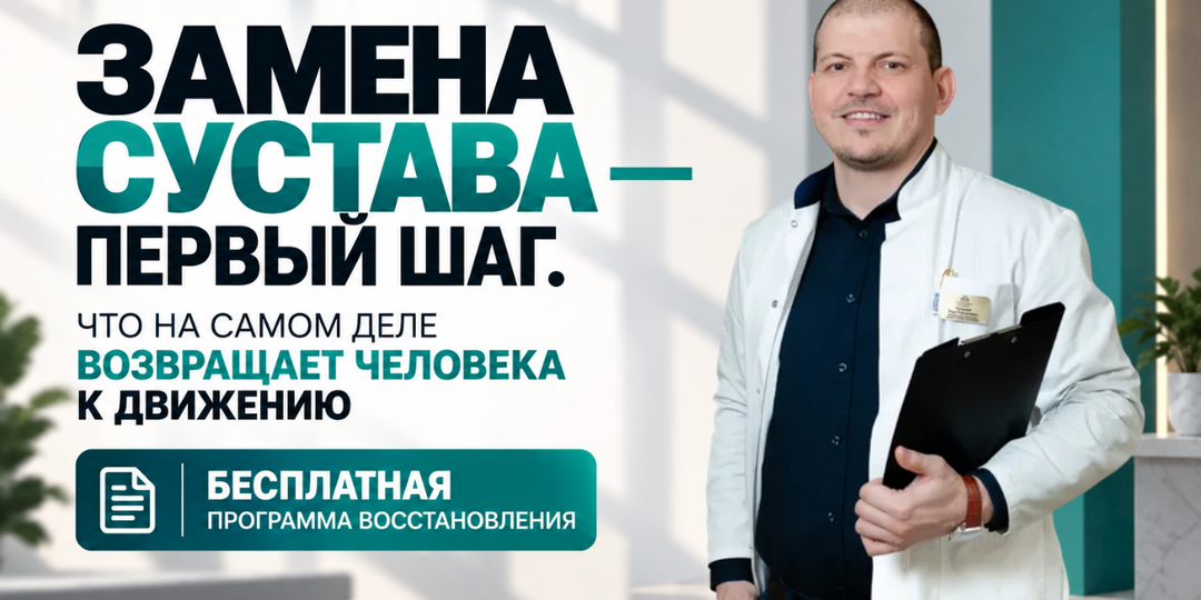 Замена сустава — первый шаг. Что на самом деле возвращает человека к движению
