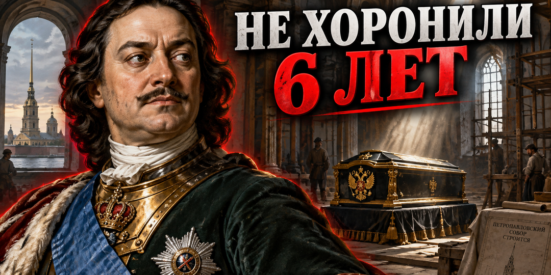 Почему Петра I похоронили только через 6 лет после смерти — и что всё это время было с его телом