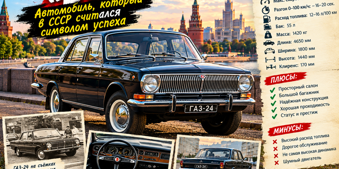 ГАЗ-24 «Волга»: автомобиль, который в СССР считался символом успеха