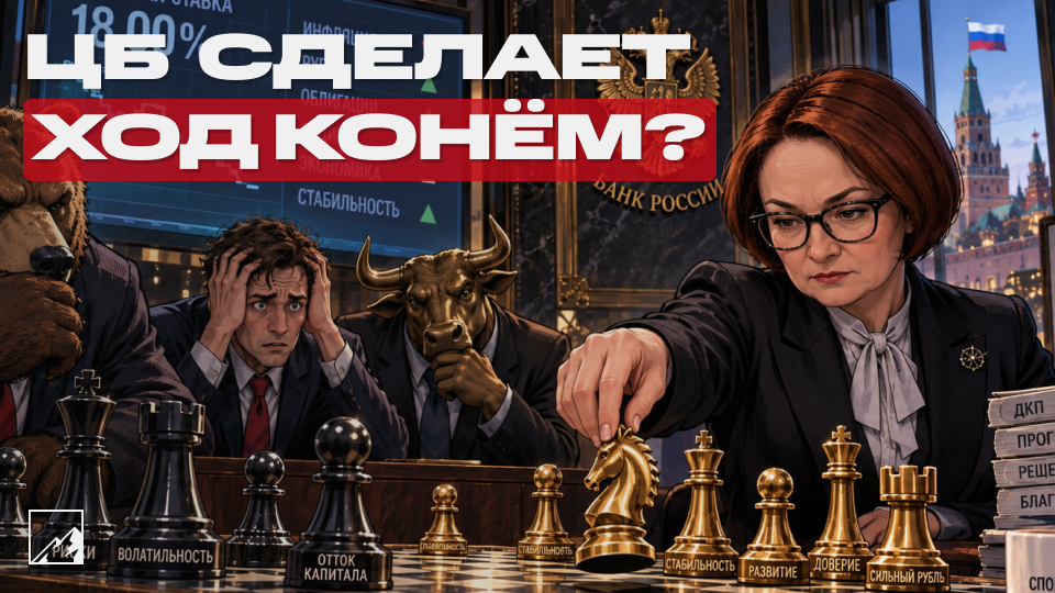🗝 ЦБ нажмёт на паузу или сделает ход конём? Что решит Набиуллина по ключевой ставке?