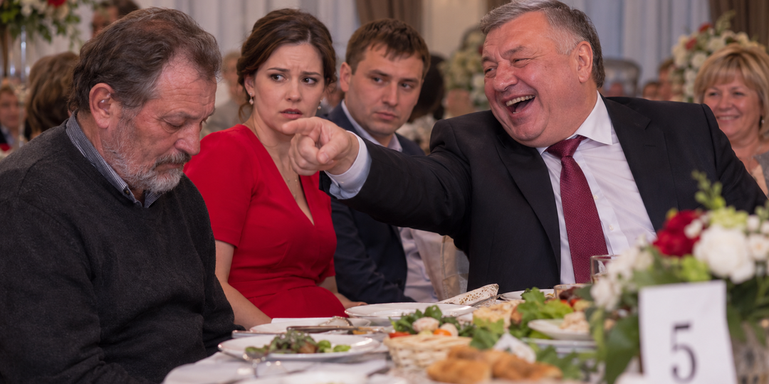 —Твой отец годится только подъезды мести! — хохотал тесть на банкете. Не зная, что утром этот дворник расторгнет аренду его склада за долги