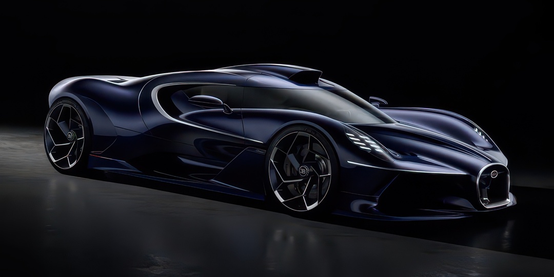 Смокинг для трекового монстра: Bugatti представила штучный гиперкар Destrier мощностью 1578 сил на базе трекового Bolide