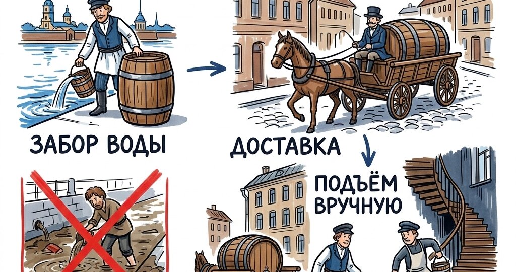 Трубочист, фонарщик и водовоз: профессии, без которых Петербург не пережил бы и недели