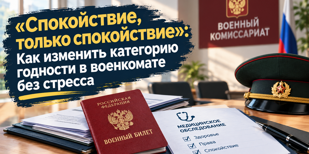 Спокойствие, только спокойствие — изменить категорию годности в военкомате можно без стресса